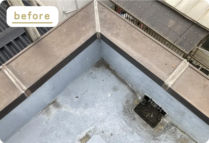 屋上防水工事のbefore